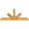 Ekena Millwork Saratoga Rough Sawn Timber Gable Bracket, Western Red Cedar, 84"W x 45"H x 6"D x 6"F, 13/12 Pitch GBW084X45X0606SAR00RWR - alternate 4